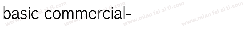 basic commercial字体转换